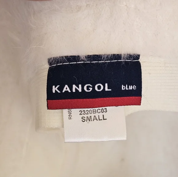 Kangol White Furgora Faux Fur Bucket Hat Y2K Small - Picture 4 of 6